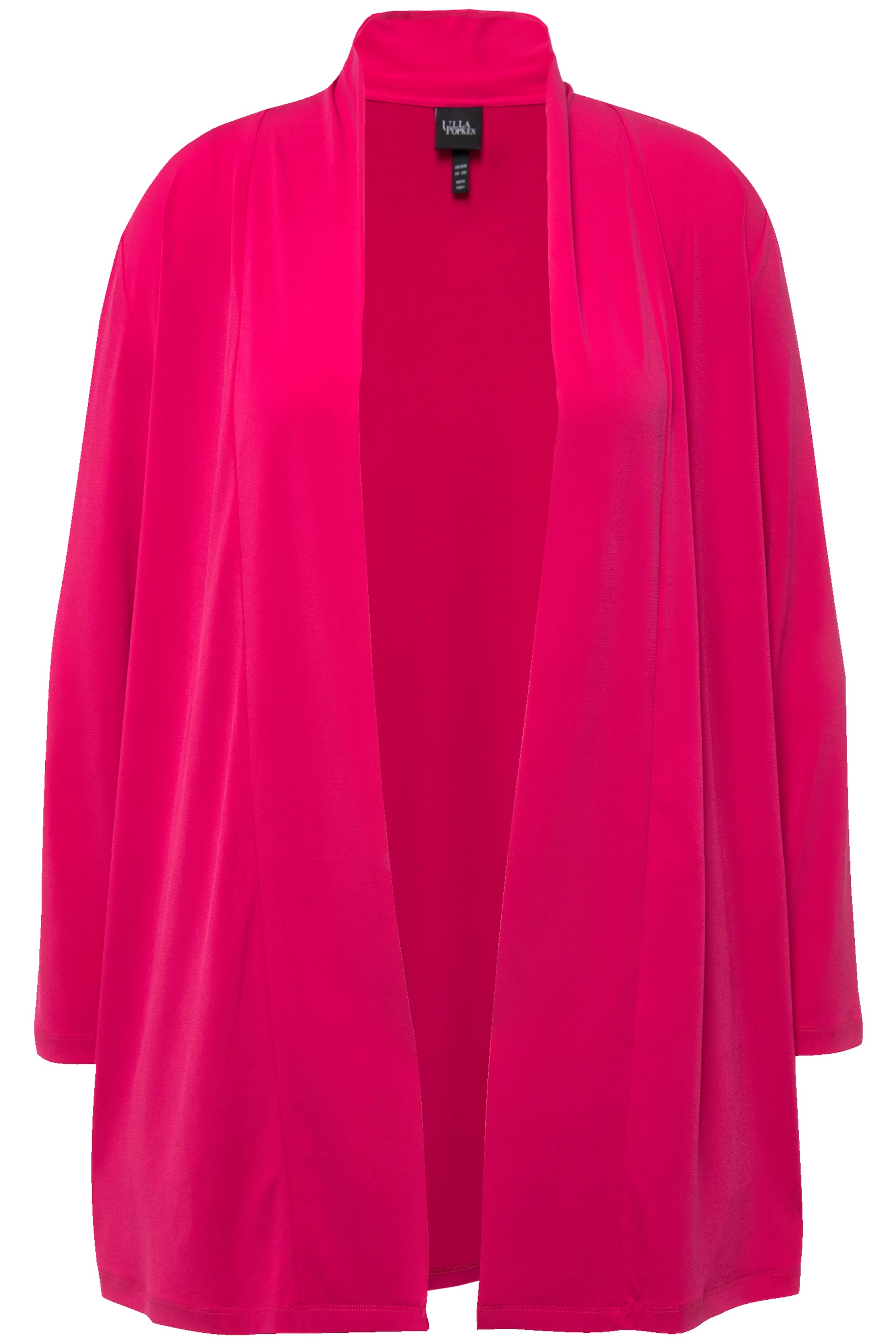 Ulla Popken Damen große Größen Jerseyjacke offene Form V Ausschnitt 827553