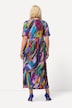 Jerseykleid, A-Linie, V-Ausschnitt, Halbarm