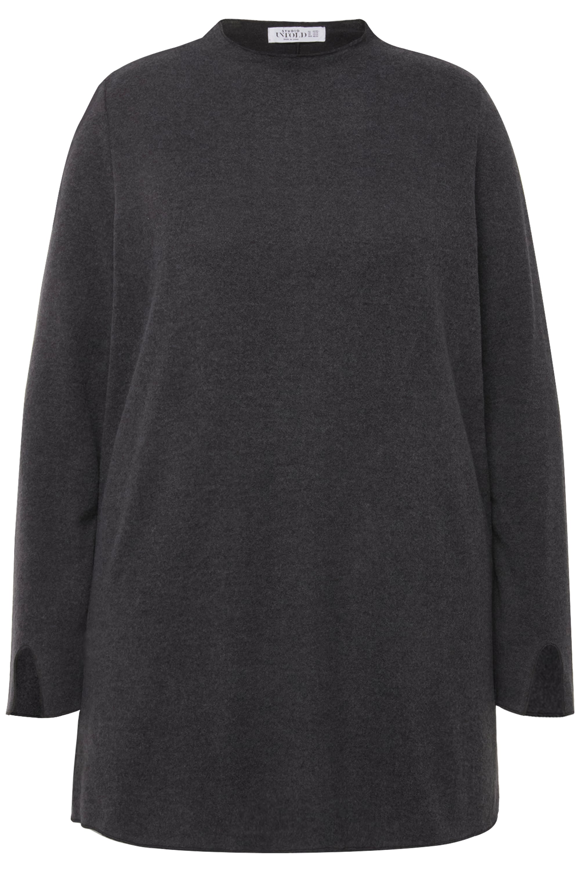 Studio Untold Damen große Größen Longsleeve A Line Stehkragen