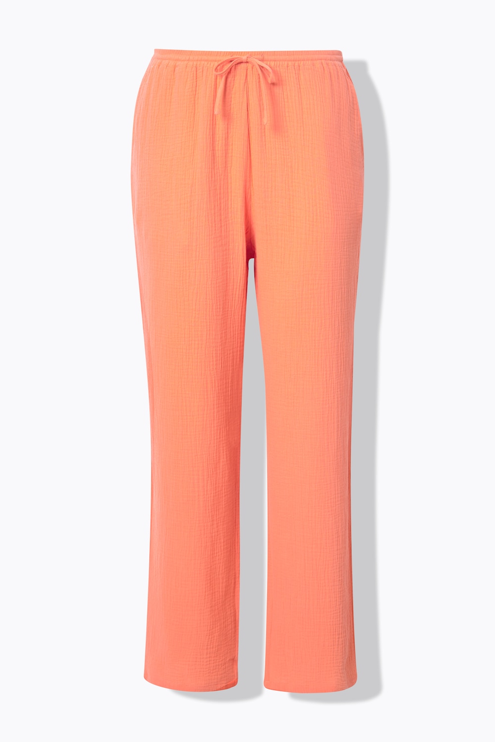 Stora storlekar Dra på-byxa Rose i muslin, Dam, orange, storlek: 46/48, Bomull, Ulla Popken