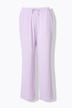 Mousseline instapbroek Rose, wijde pijpen, elastische tailleband