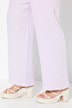 Mousseline instapbroek Rose, wijde pijpen, elastische tailleband
