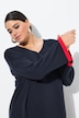 Jersey, puño de color, cuello de pico, manga larga