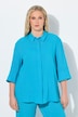 Hemdbluse, Rückenfalte, Hemdkragen, 3/4-Arm