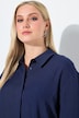Hemdbluse, Rückenfalte, Hemdkragen, 3/4-Arm