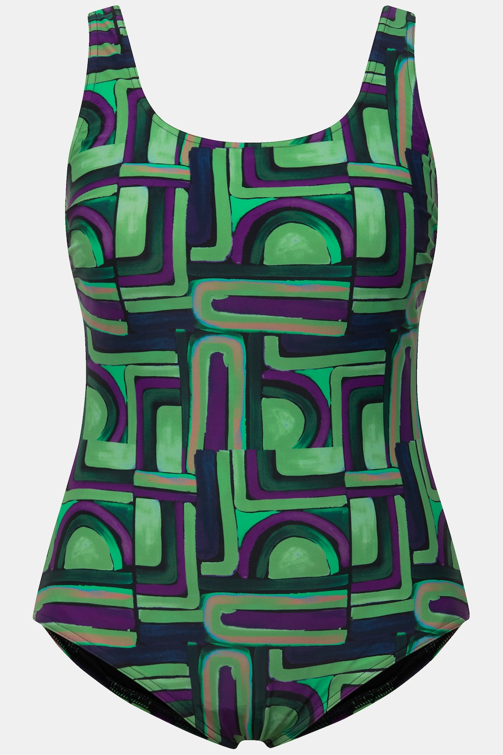 Stora storlekar Baddräkt, Dam, grön, storlek: 58/60, Polyester/Syntetfibrer/Elastan, Ulla Popken