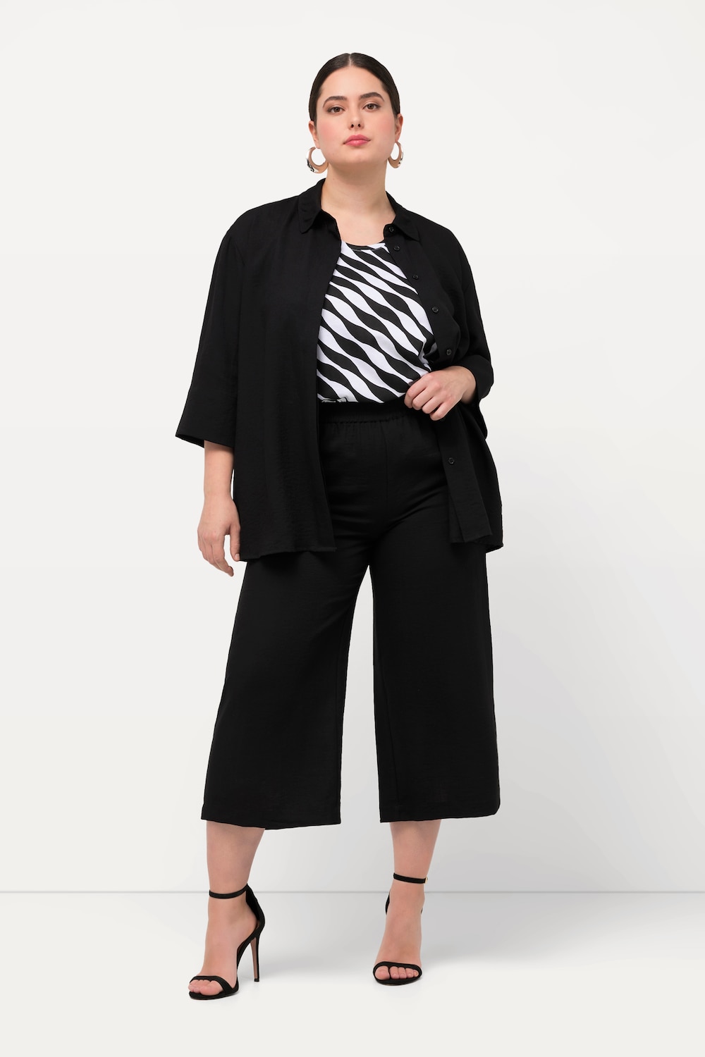 Grote Maten Culotte, Dames, zwart, Maat: 44, Viscose/Synthetische vezels, Ulla Popken