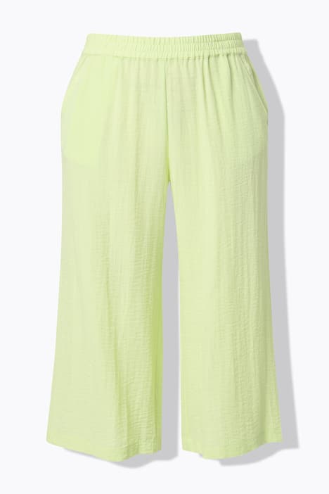 Culotte, kuitlang, wijde pijpen, elastische tailleband