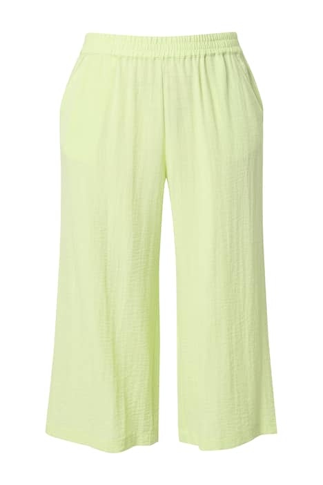 Široké kalhoty, délka k lýtkům, široké nohavice, elastický pas