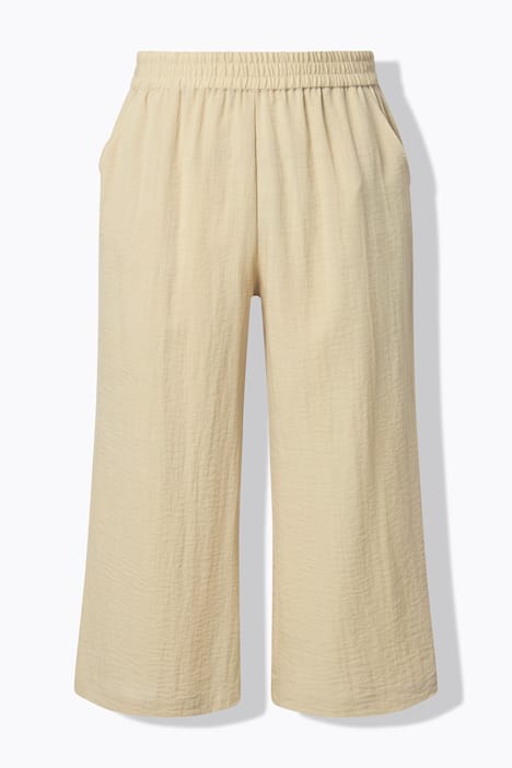 Culotte, wadenlang, weites Bein, Elastikbund