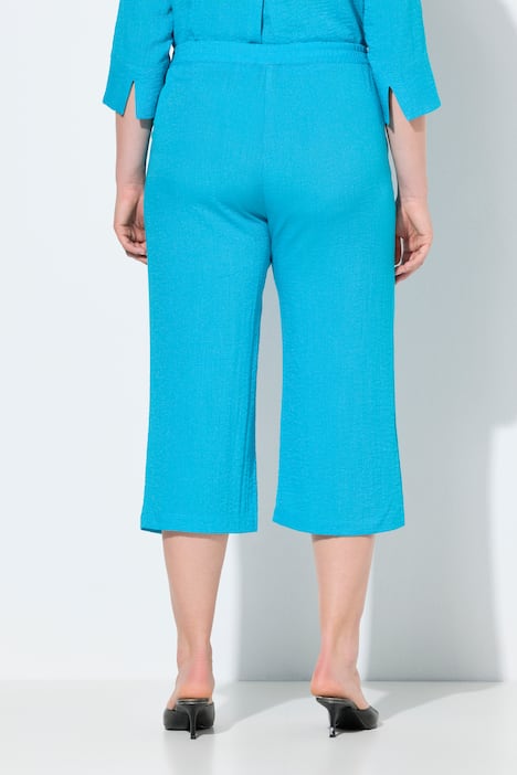 Culotte, kuitlang, wijde pijpen, elastische tailleband