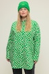 Hemdbluse, oversized, Heart-Print, Knopfleiste, Hemdkragen