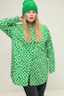 Hemdbluse, oversized, Heart-Print, Knopfleiste, Hemdkragen
