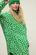 Hemdbluse, oversized, Heart-Print, Knopfleiste, Hemdkragen