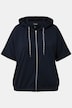 Hoodie-jas, oversized, capuchon, elastische zoom
