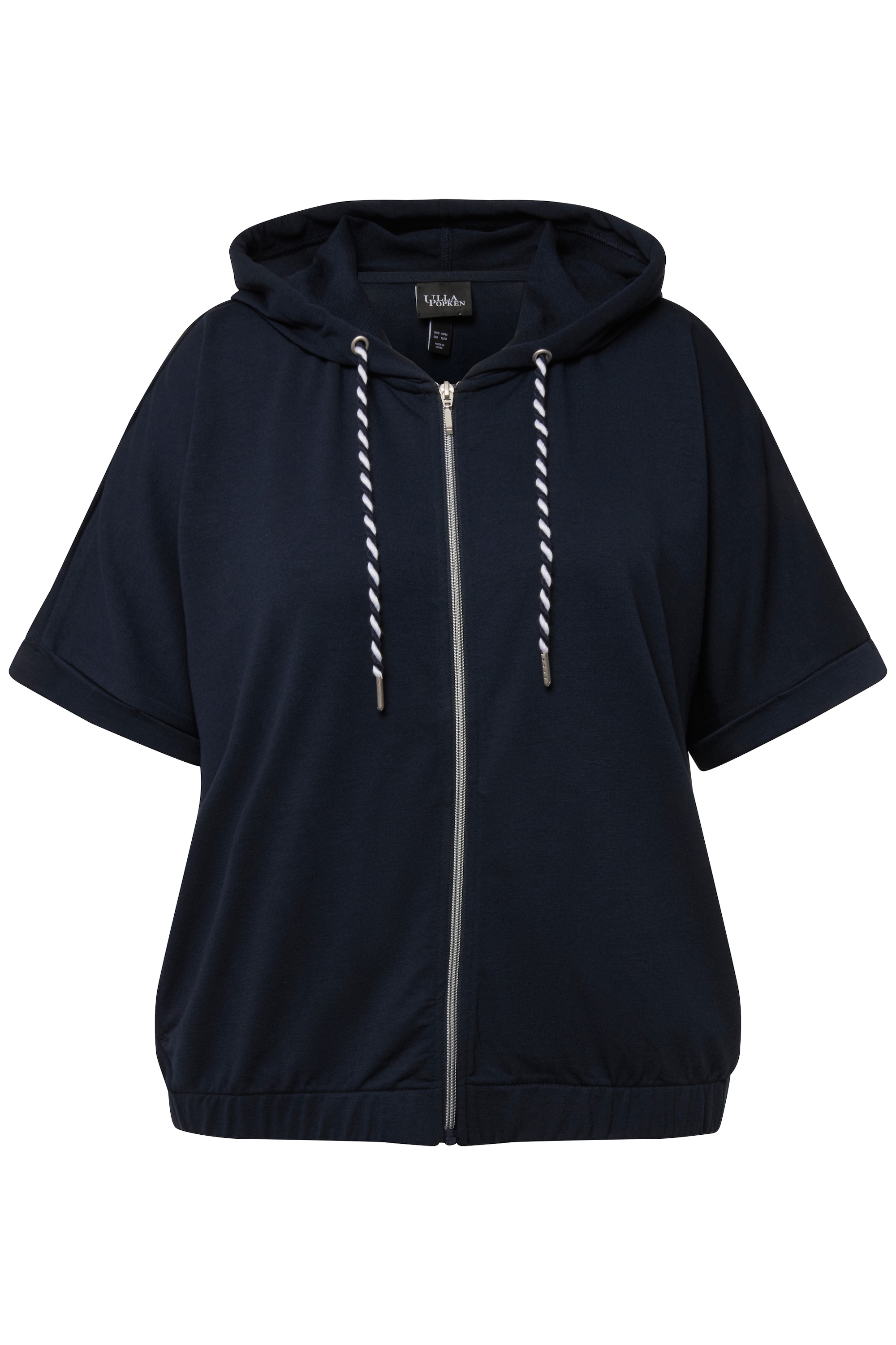 Ulla Popken Damen große Größen Hoodie Jacke Oversized Kapuze