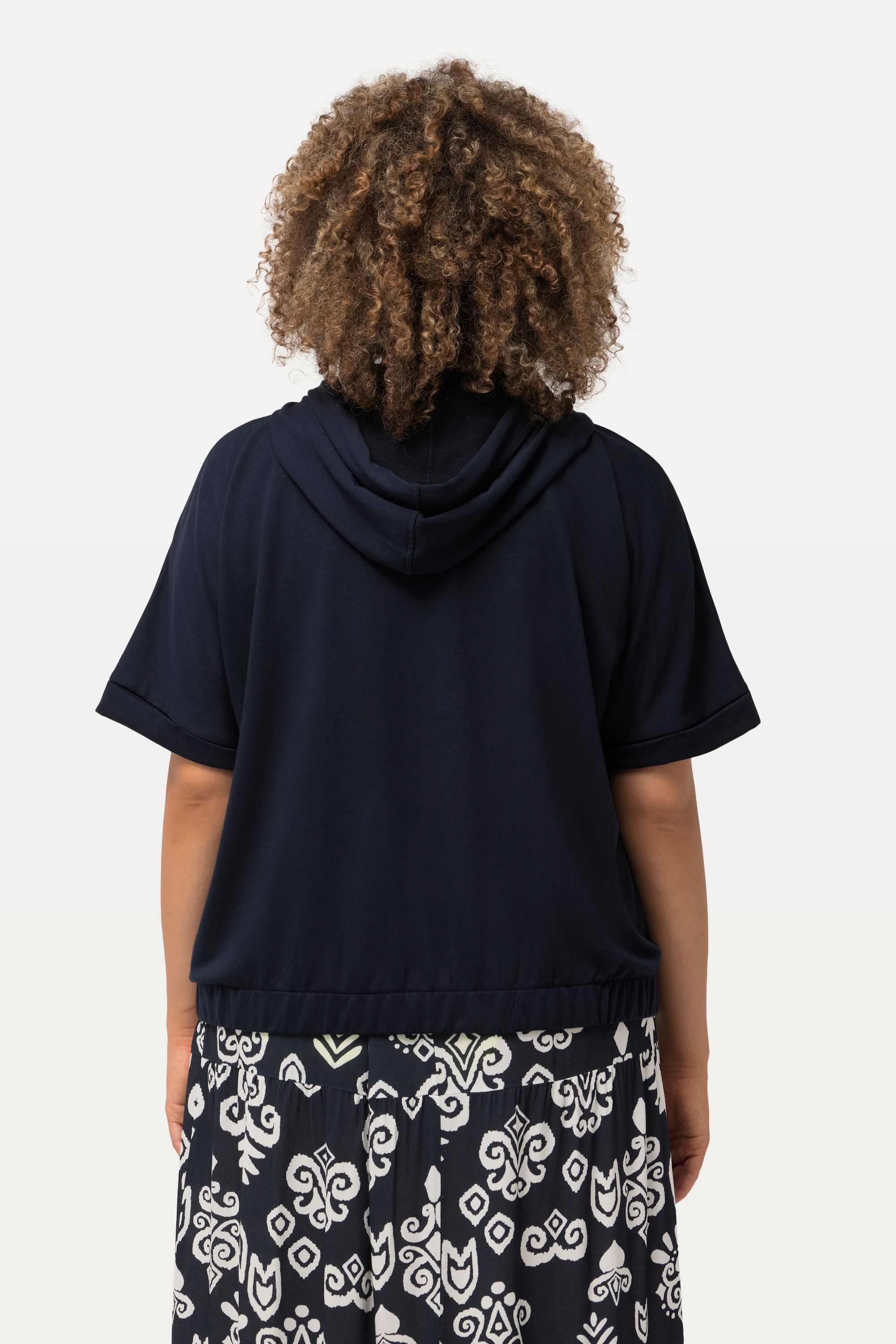 Ulla Popken Damen große Größen Hoodie Jacke Oversized Kapuze