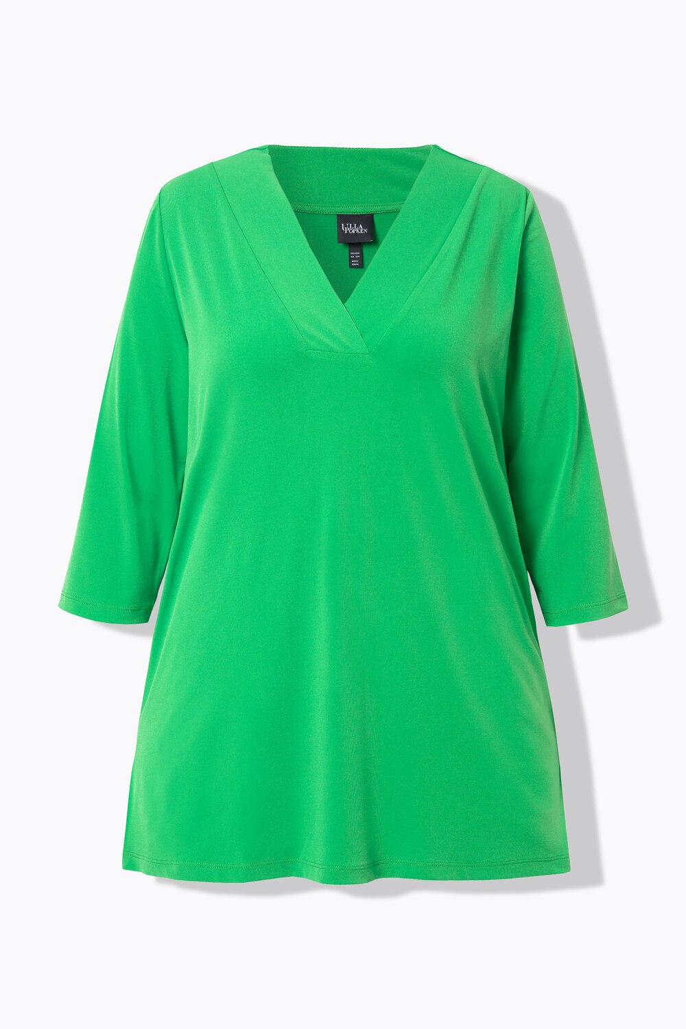 Stora storlekar Lång topp, Dam, grön, storlek: 62/64, Polyester, Ulla Popken