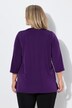 Longshirt, A-Linie, V-Ausschnitt, 3/4-Ärmel