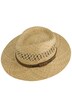 Slaměný klobouk, pletený, lemovka