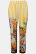 Pantalón, naranjas, rayas, pernera ancha, cintura confortable