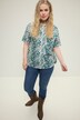 Oversized shirt, ronde hals, paisley-print