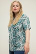 Oversized shirt, ronde hals, paisley-print
