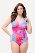 Badedragt, nenprint, pyntebånd, softcups, halterneck-look