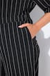 Pinstripe Wide Leg Pants