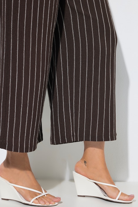 Natahovací kalhoty, struktura, široké nohavice, elastický pas