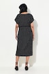 Jersey mini-jurk, structuur, V-hals, mouwloos