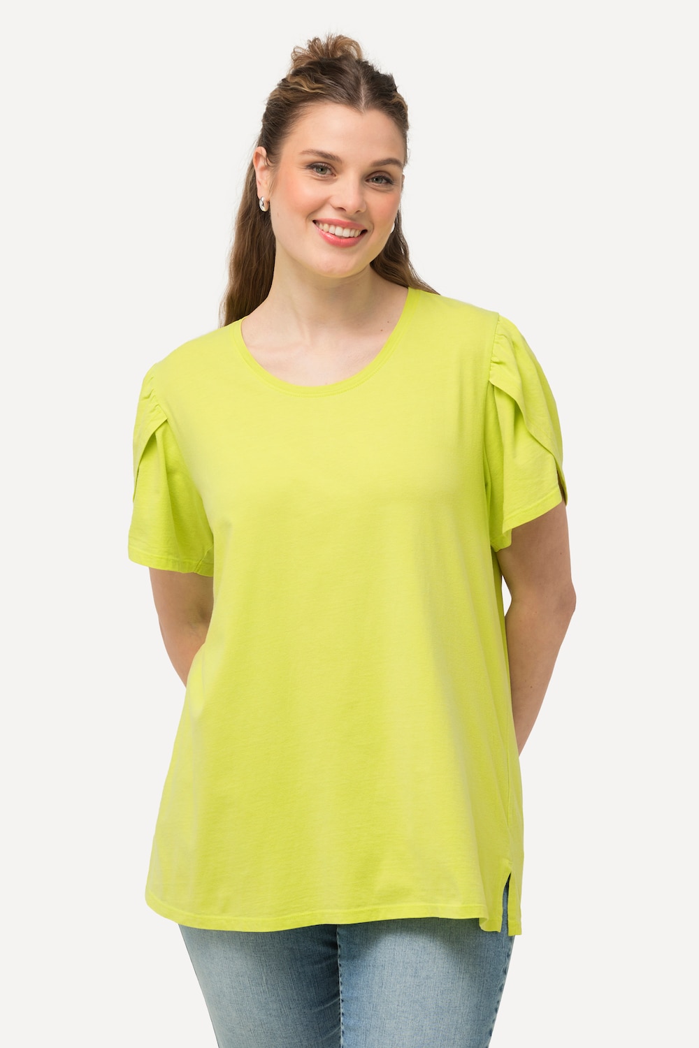 Große Größen T-Shirt, Damen, grün, Größe: 50/52, Baumwolle, Ulla Popken