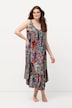 Mixed Print Sleeveless Dress