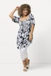 Gerimpelde blouse, A-lijn, carréhals, korte mouw