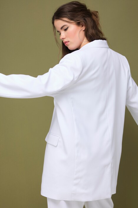 Veste Blazer Décontractée Pour Fille - Col à Revers, Manches Longues, Poche Intérieure - En Polyester Pour école Et Loisirs