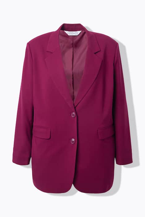 Blazer, oversized, Revers