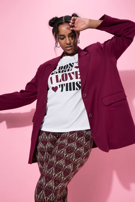 Blazer, oversized, Revers
