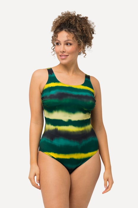 Tie Dye Striped One Piece Swimsuit