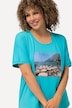 T-shirt, fotomotief, oversized, ronde hals, halve mouwen