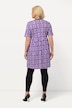 Longshirt, pyntebånd, rund hals, A-linje, halve ermer