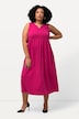 Jerseykleid, A-Linie, Tunika-Ausschnitt, ärmellos