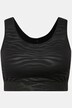 Sportbeha, uitneembare softcups, zebra-motief, onderborstband
