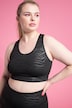 Sportbeha, uitneembare softcups, zebra-motief, onderborstband