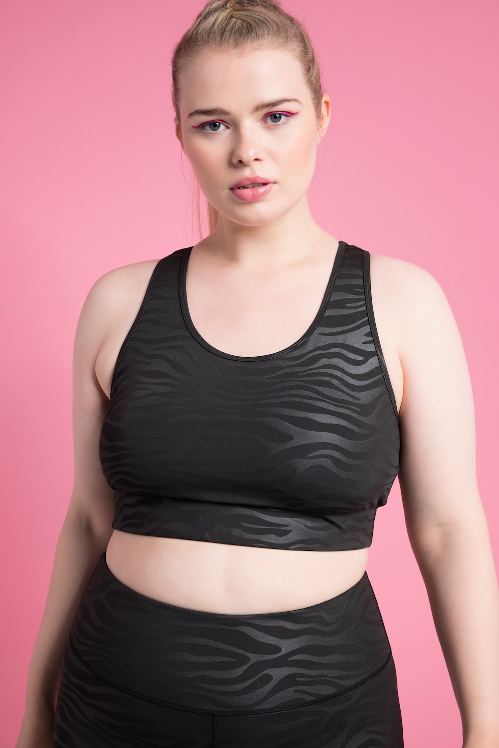 Große Größen Sport BH, Damen, schwarz, Größe: 46/48, Polyester/Elasthan, Studio Untold