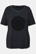 T-shirt, imprimé mandala floqué. Collection Classic, col rond et manches courtes