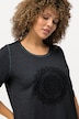 T-shirt, imprimé mandala floqué. Collection Classic, col rond et manches courtes