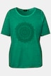 T-Shirt, Mandala-Flockdruck, Classic, Rundhals, Halbarm