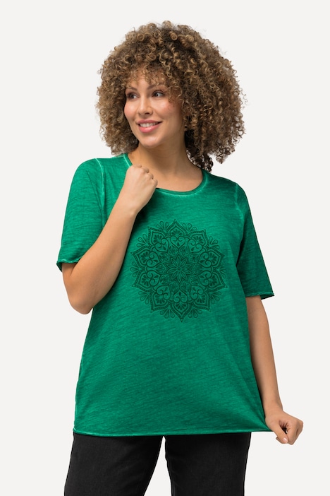 Flocked Mandala Short Sleeve Tee