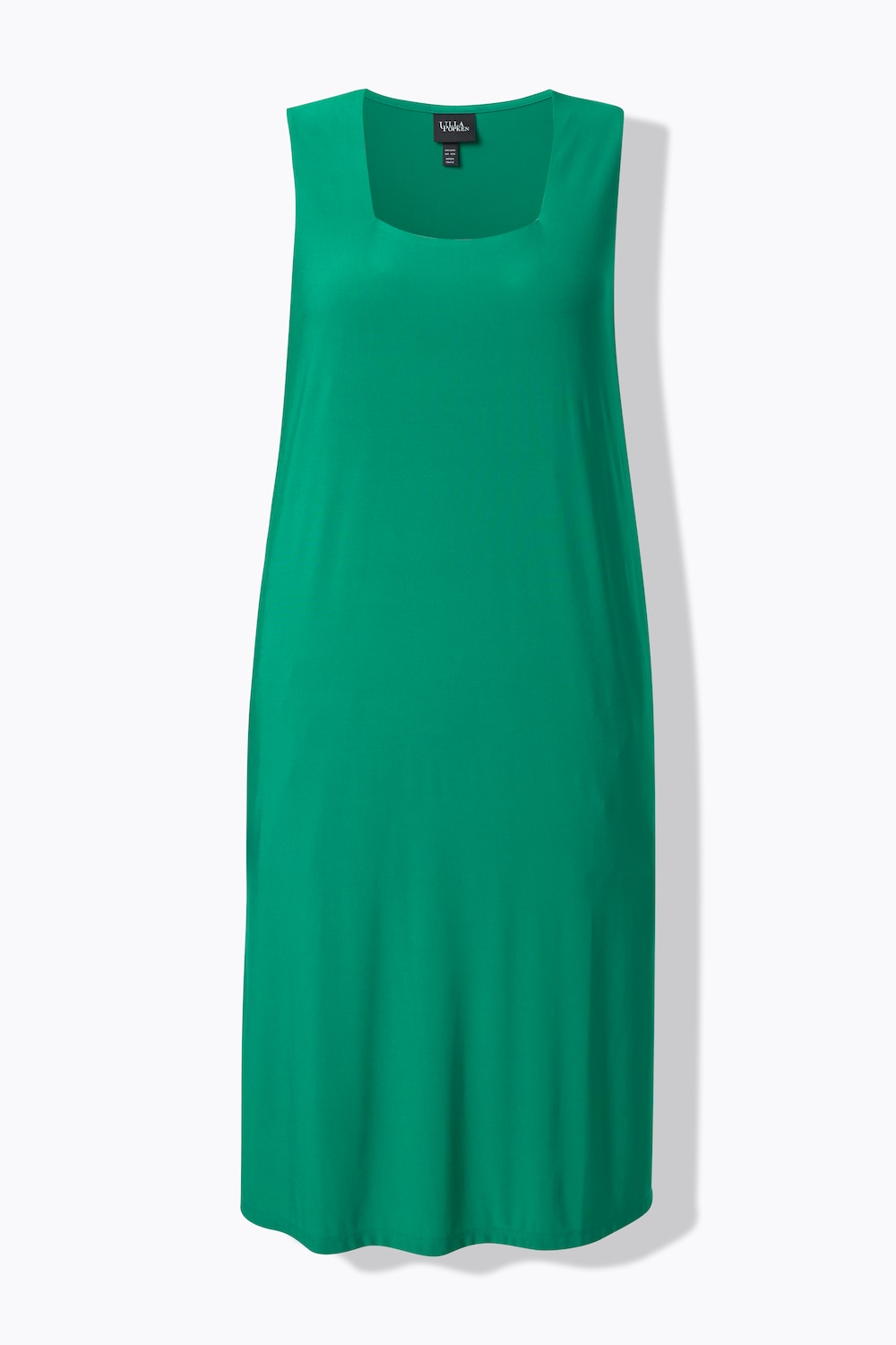 Stora storlekar Jerseyklänning, Dam, grön, storlek: 58/60, Polyester, Ulla Popken
