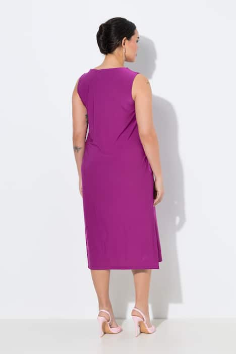 Jerseykleid, A-Linie, Carré-Ausschnitt, ärmellos